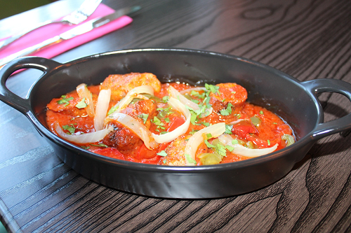 Greek Sausage Spetsofai 